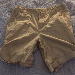 Khaki Knee Shorts